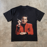 'WISEGUY' DE NIRO HEAVYWEIGHT BLACK T-SHIRT