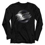 ZZ Top Metal Logo Long Sleeve Boyfriend Tee